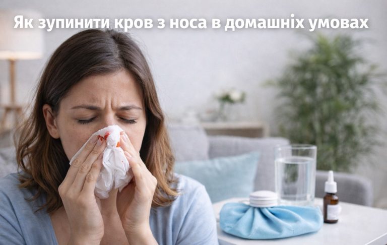 Як зупинити кров з носа правильно і швидко